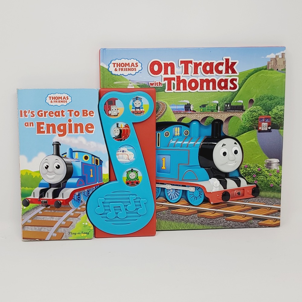 Thomas & Friends 2 Sound Book Lot On Track It's Great To Be an Engine BOTH WORK